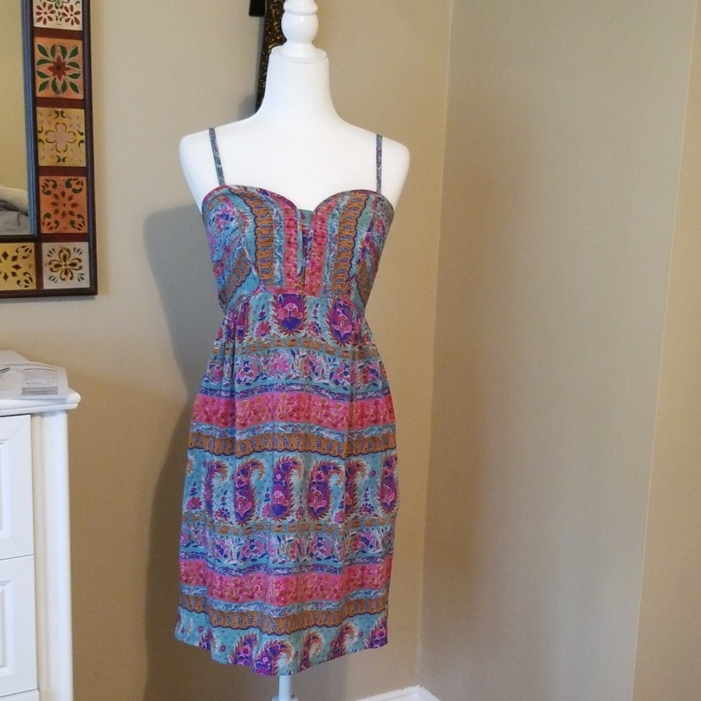 Anthropologie Maple Printed Dress